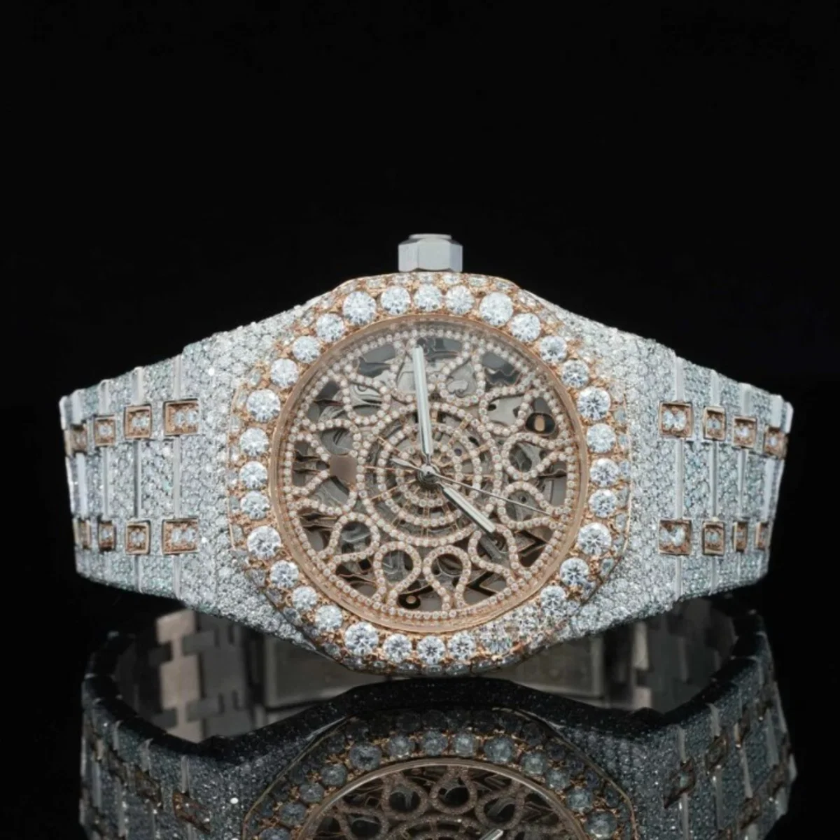 Unique Moissanite Watch and Automatic Antique Limited Edition Watch (view 3 of 6)
