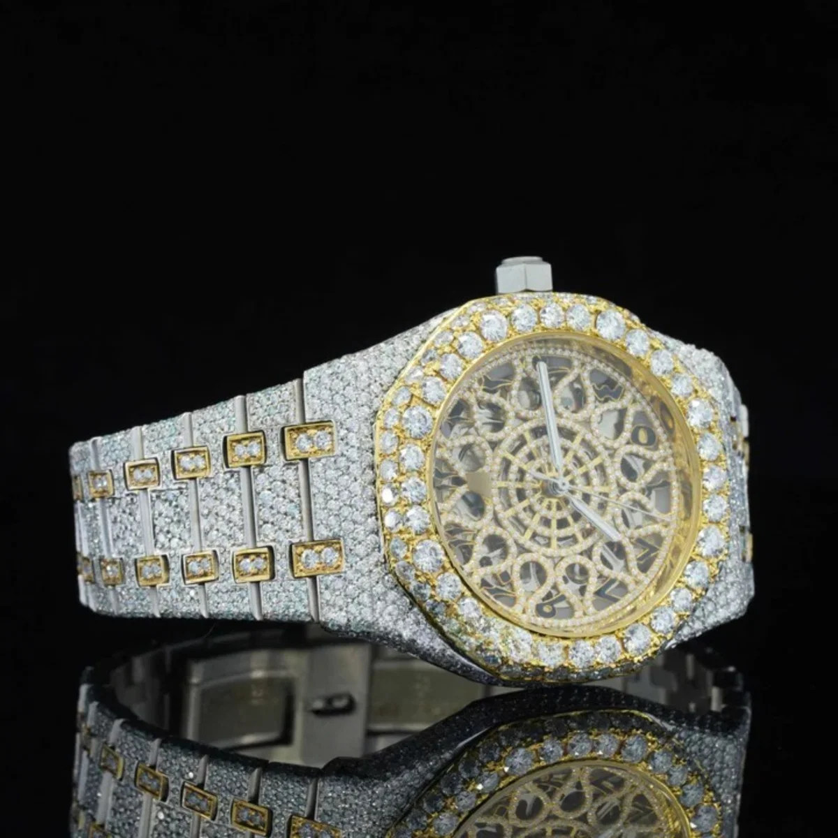 Unique Moissanite Watch and Automatic Antique Limited Edition Watch (view 4 of 6)