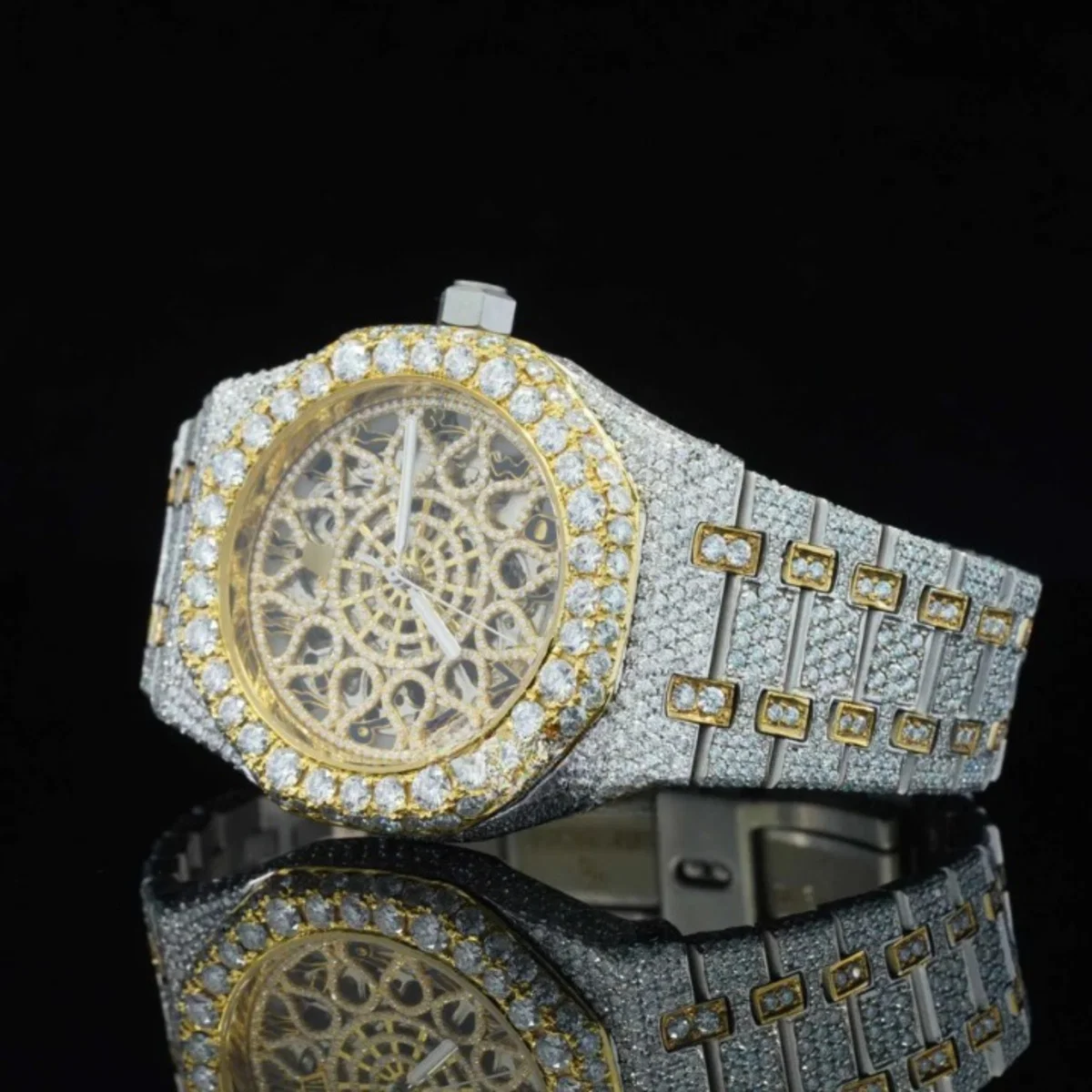 Unique Moissanite Watch and Automatic Antique Limited Edition Watch (view 5 of 6)
