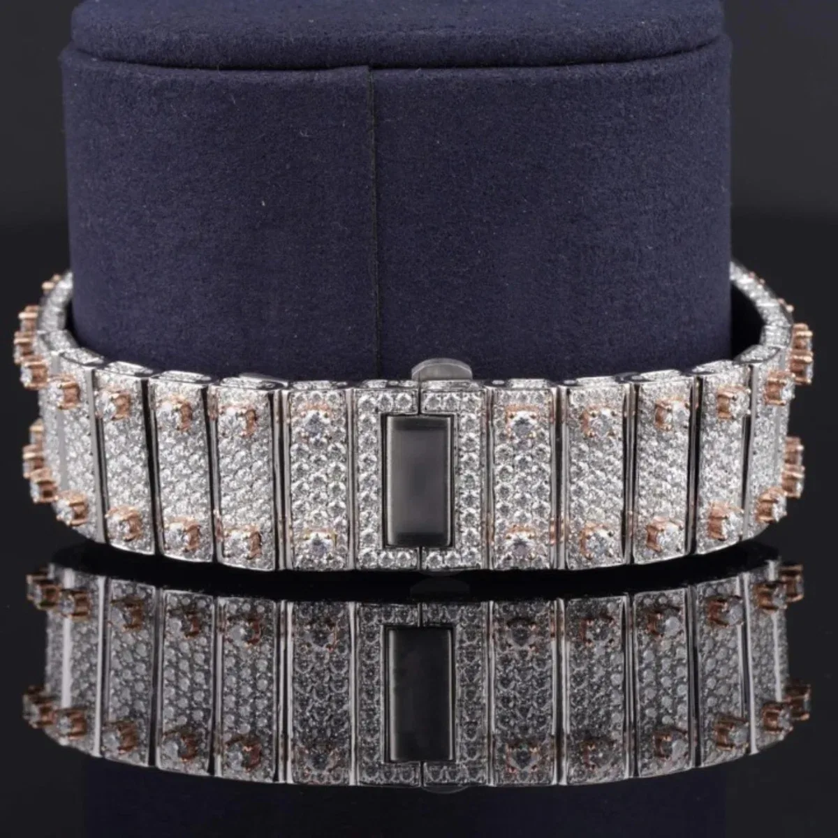Unique Moissanite Watch Iced Out And Fully Automatic (view 6 of 6)