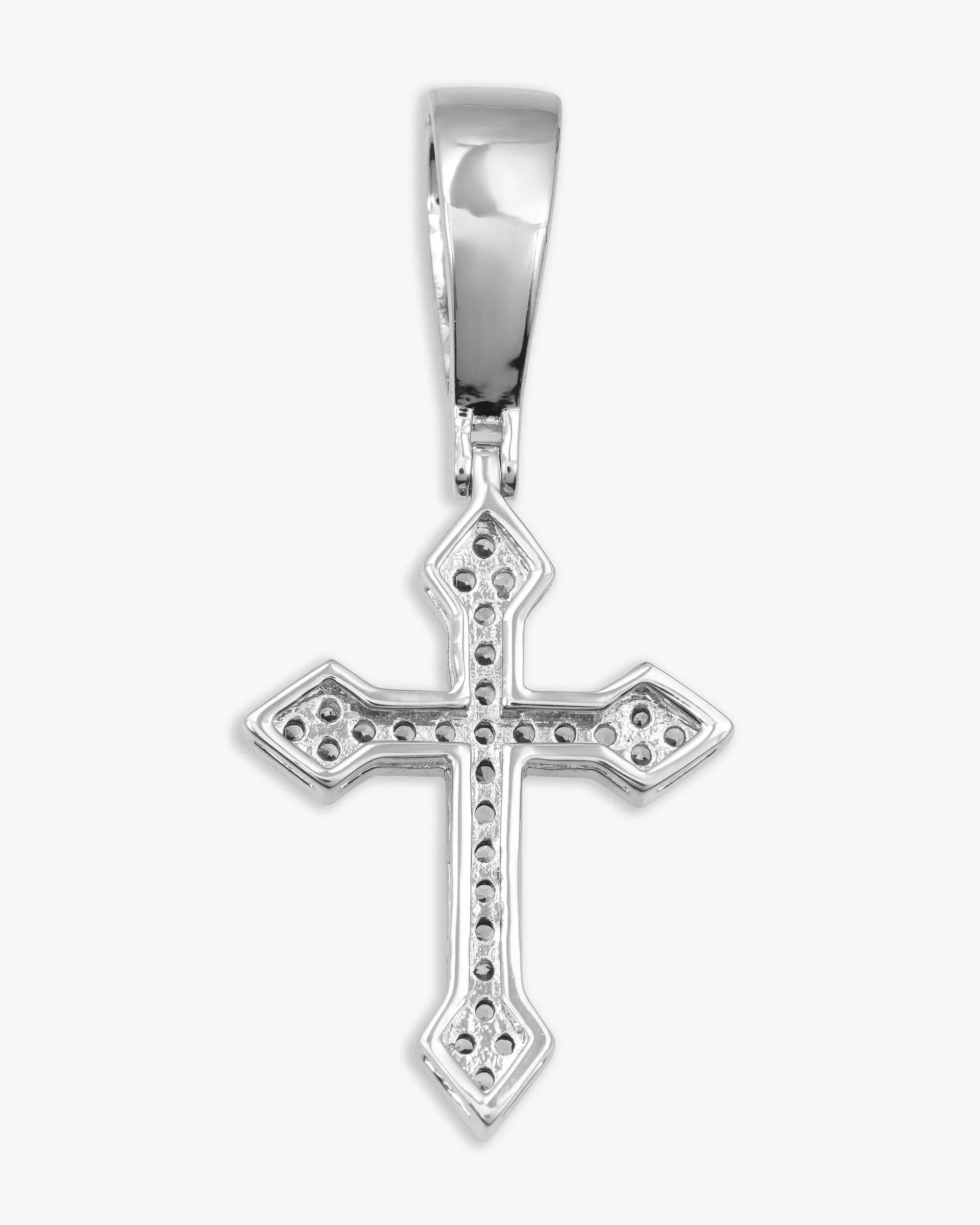 Iced Out VVS Celtic Cross Pendant 14K Gold (view 4 of 4)