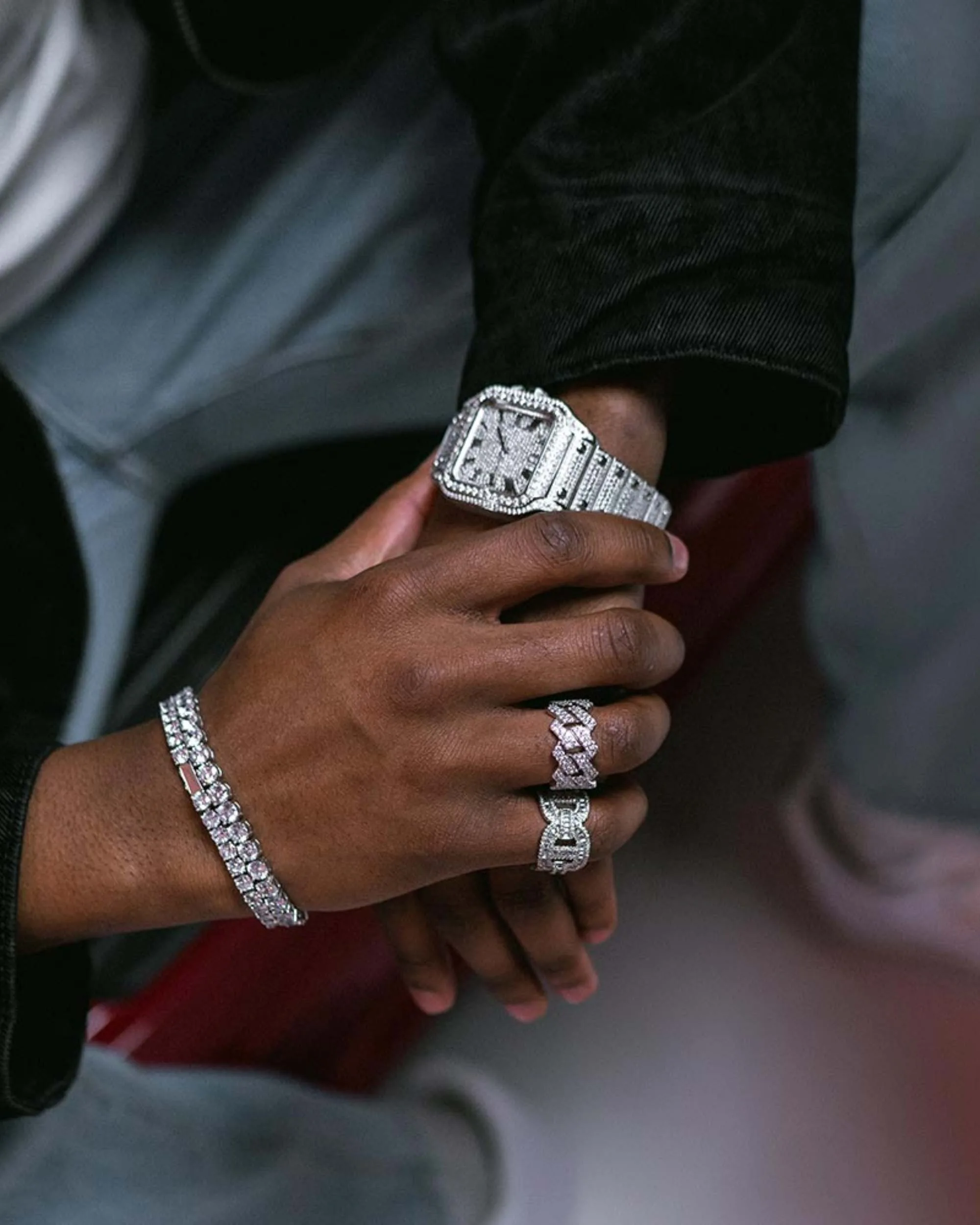 Iced Out VVS Cuban Link Ring 14K Gold (view 3 of 7)
