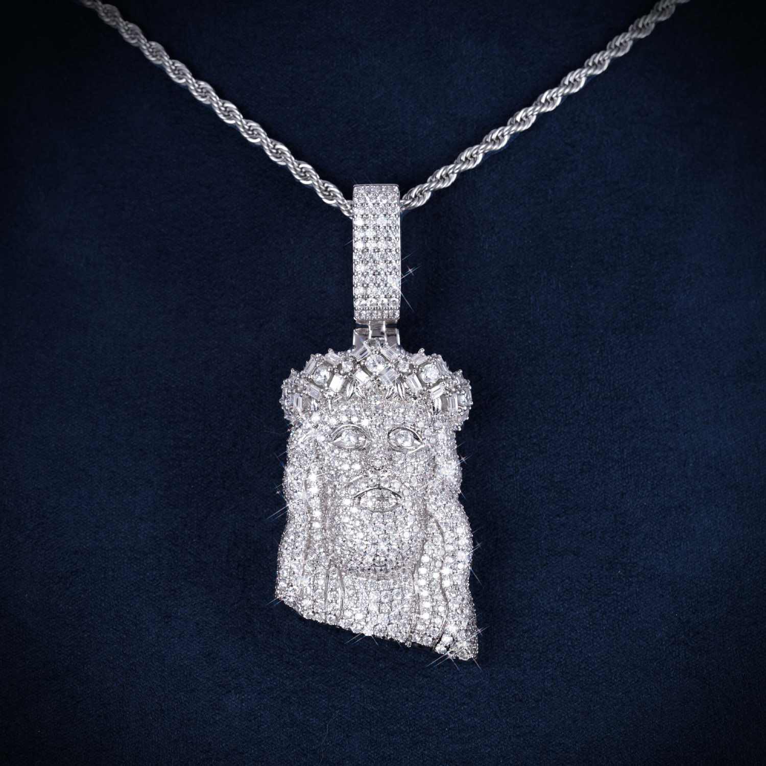 Iced Out VVS Jesus Pendant 14K Gold (view 6 of 6)