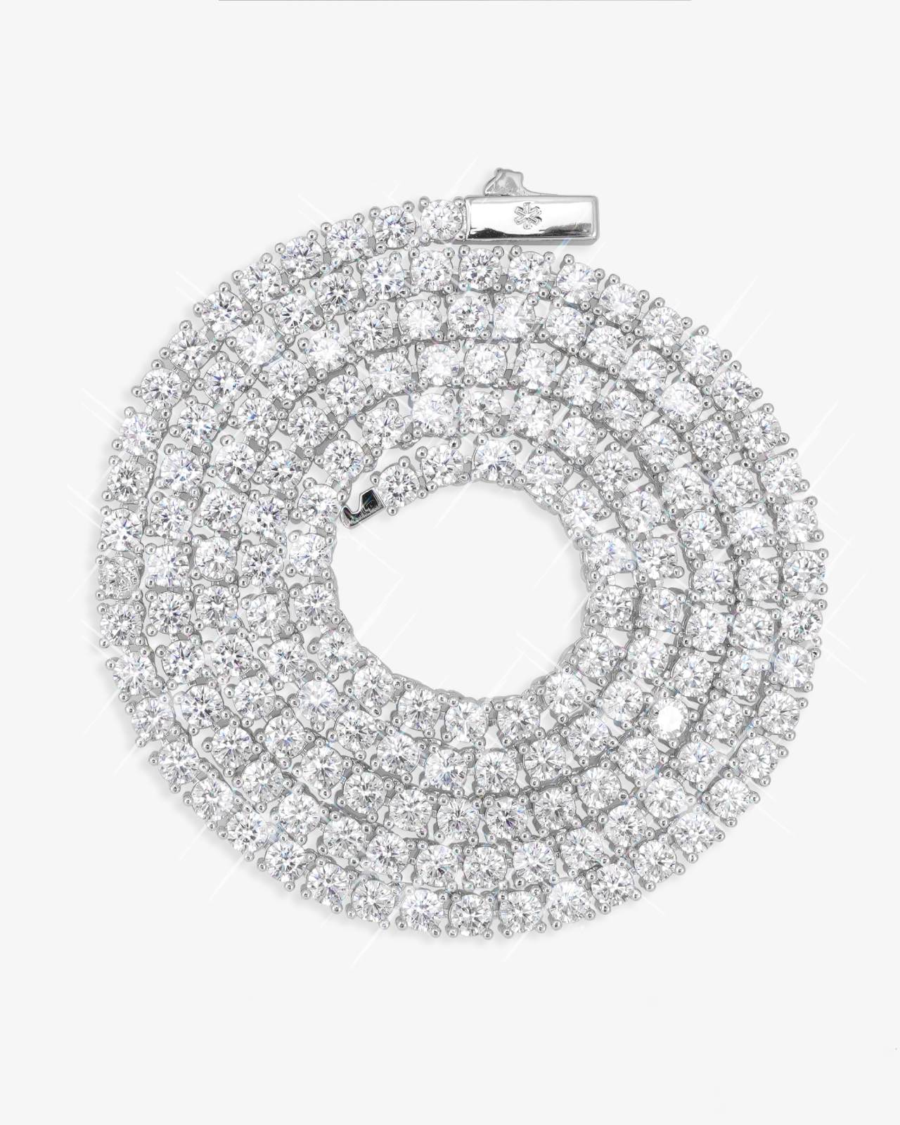 Iced Out VVS Tennis Chain 14K Gold (ALL SIZES) (view 8 of 28)