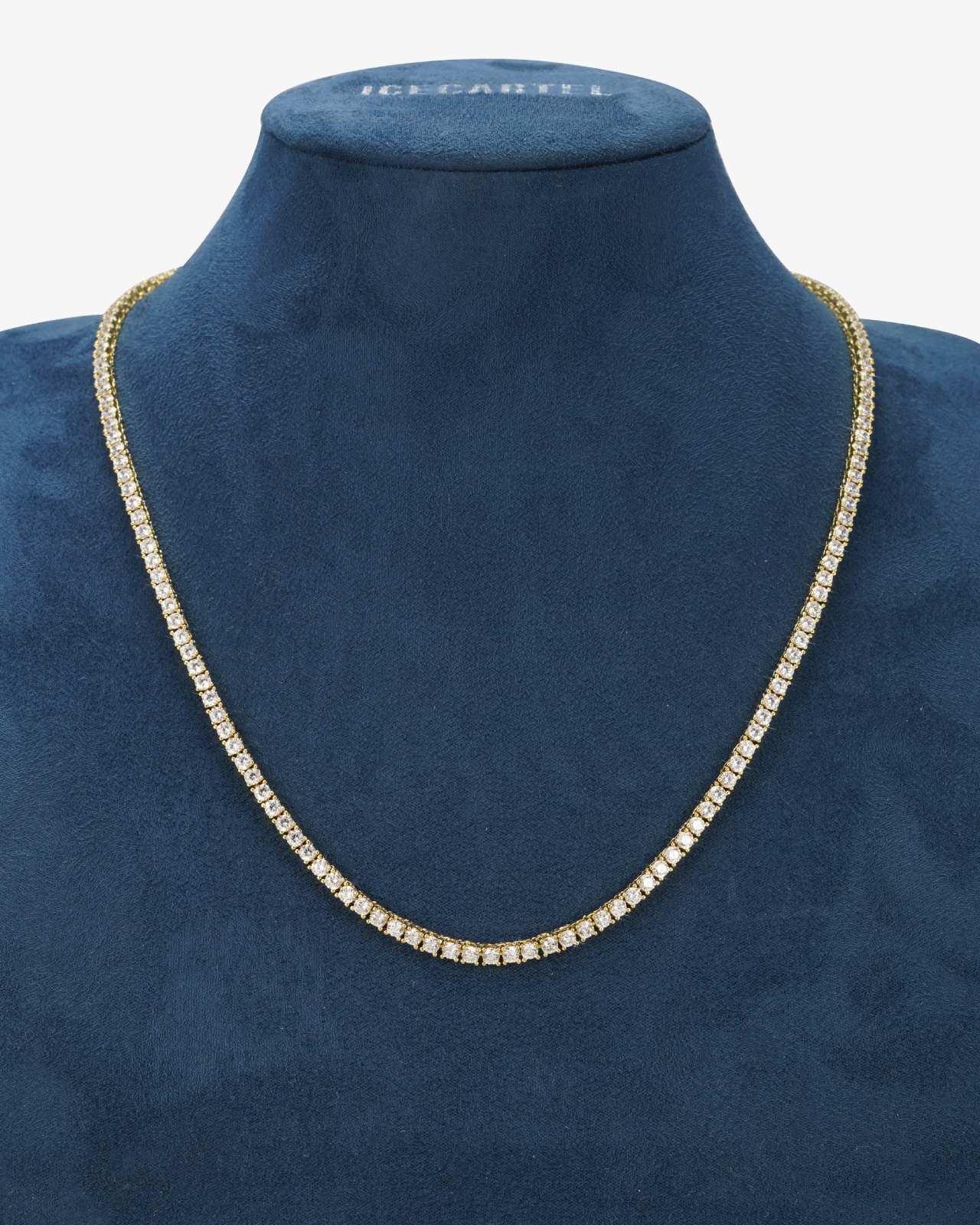 Iced Out VVS Tennis Chain 14K Gold (ALL SIZES) (view 10 of 28)