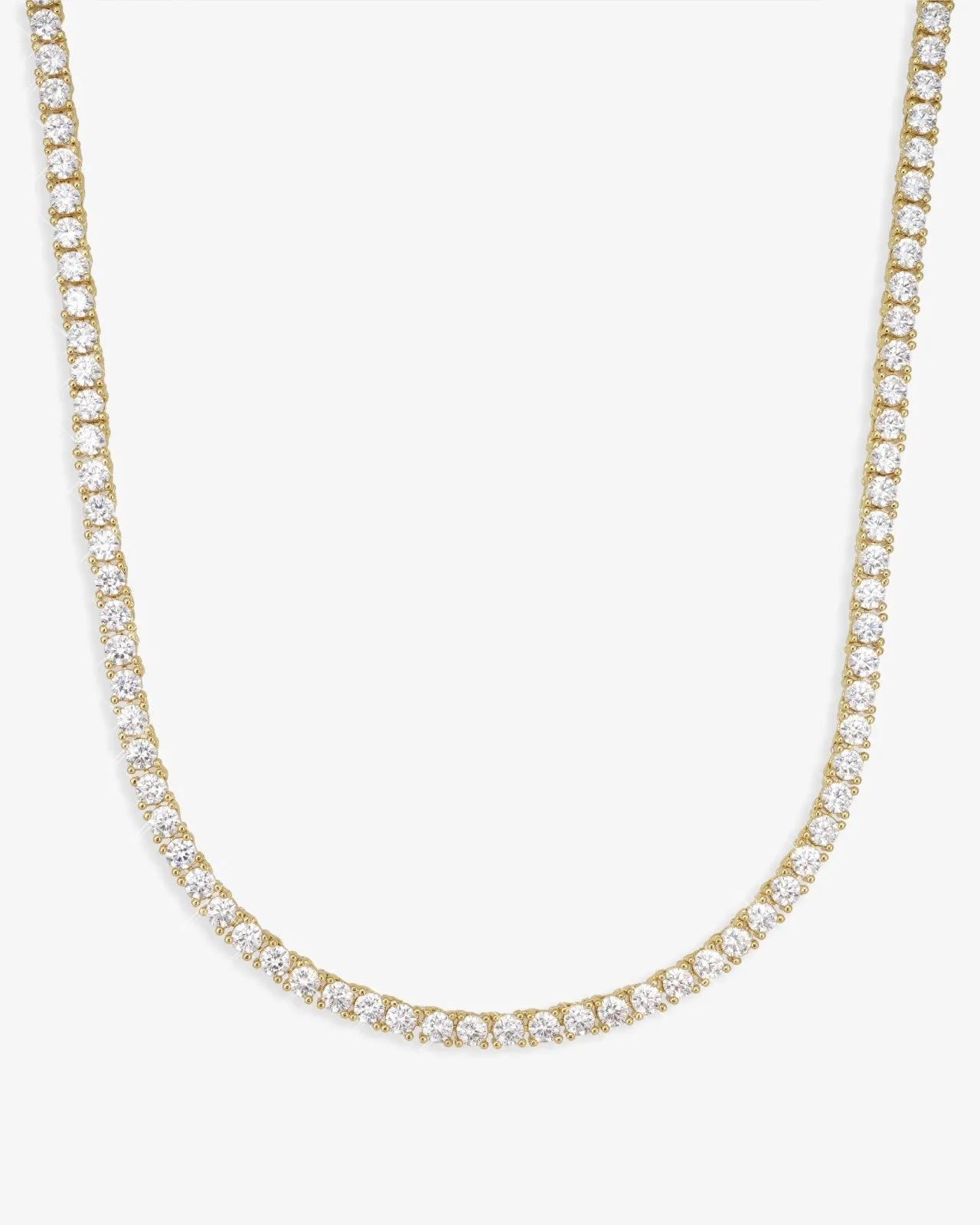 Iced Out VVS Tennis Chain 14K Gold (ALL SIZES) (view 12 of 28)