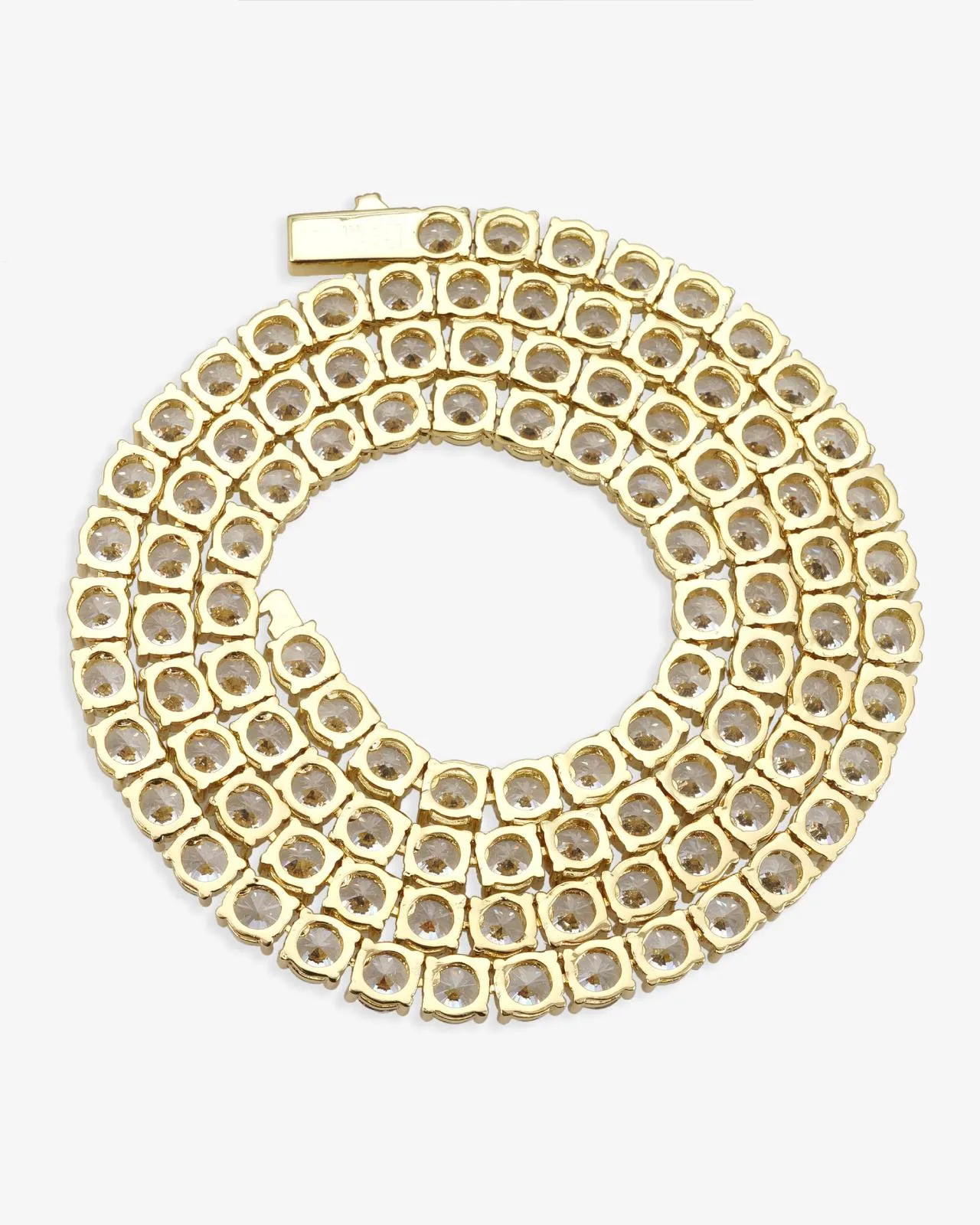 Iced Out VVS Tennis Chain 14K Gold (ALL SIZES) (view 18 of 28)