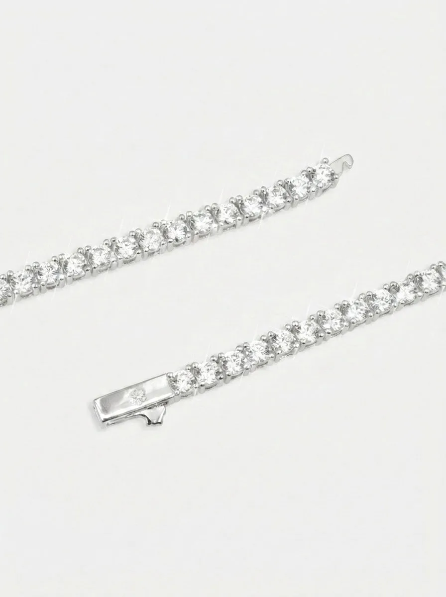Iced Out VVS Tennis Chain 14K Gold (ALL SIZES) (view 23 of 28)