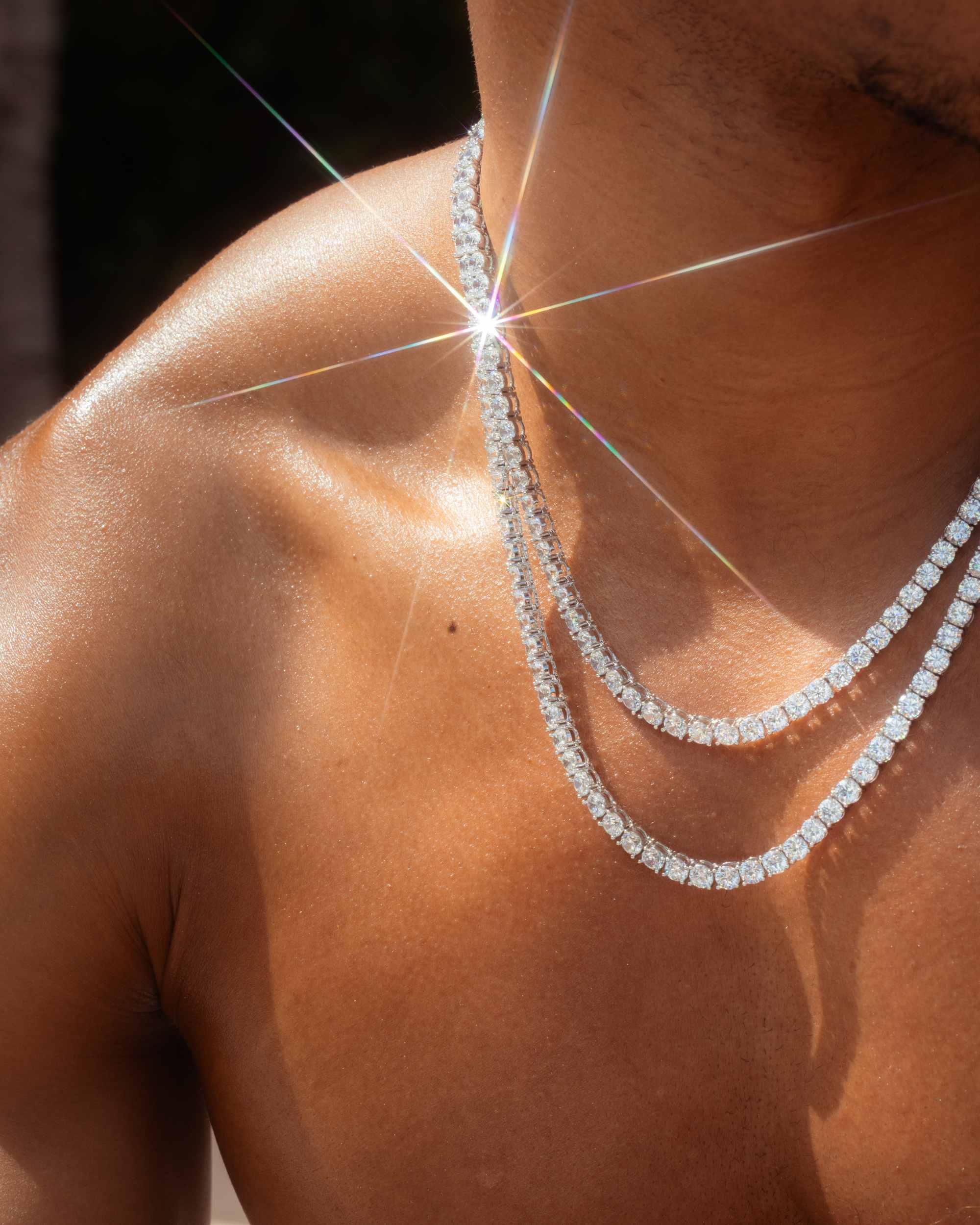 Iced Out VVS Tennis Chain 14K Gold (ALL SIZES) (view 26 of 28)