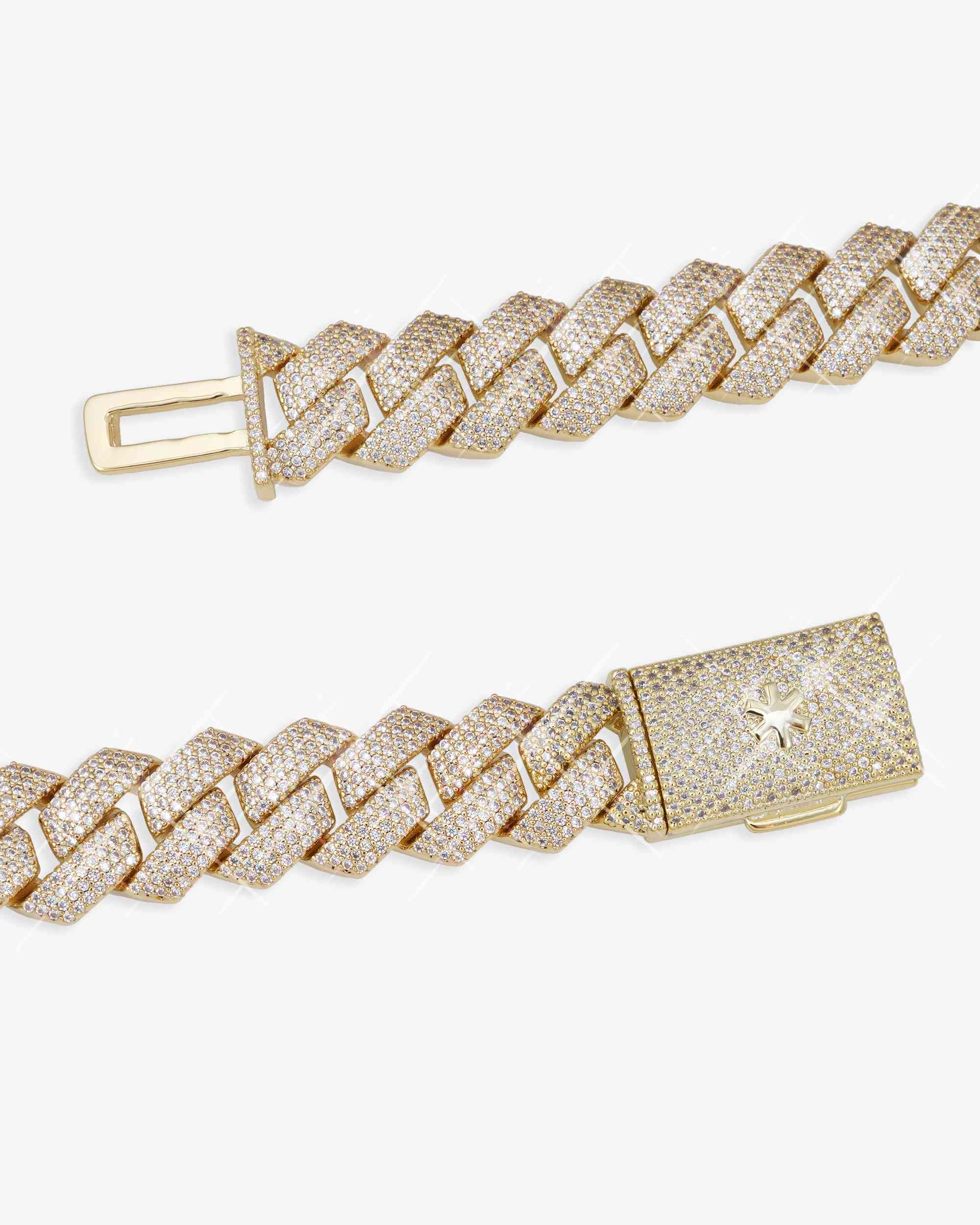 Iced Out VVS Cuban Link Chain 14K Gold (ALL SIZES) (view 9 of 31)