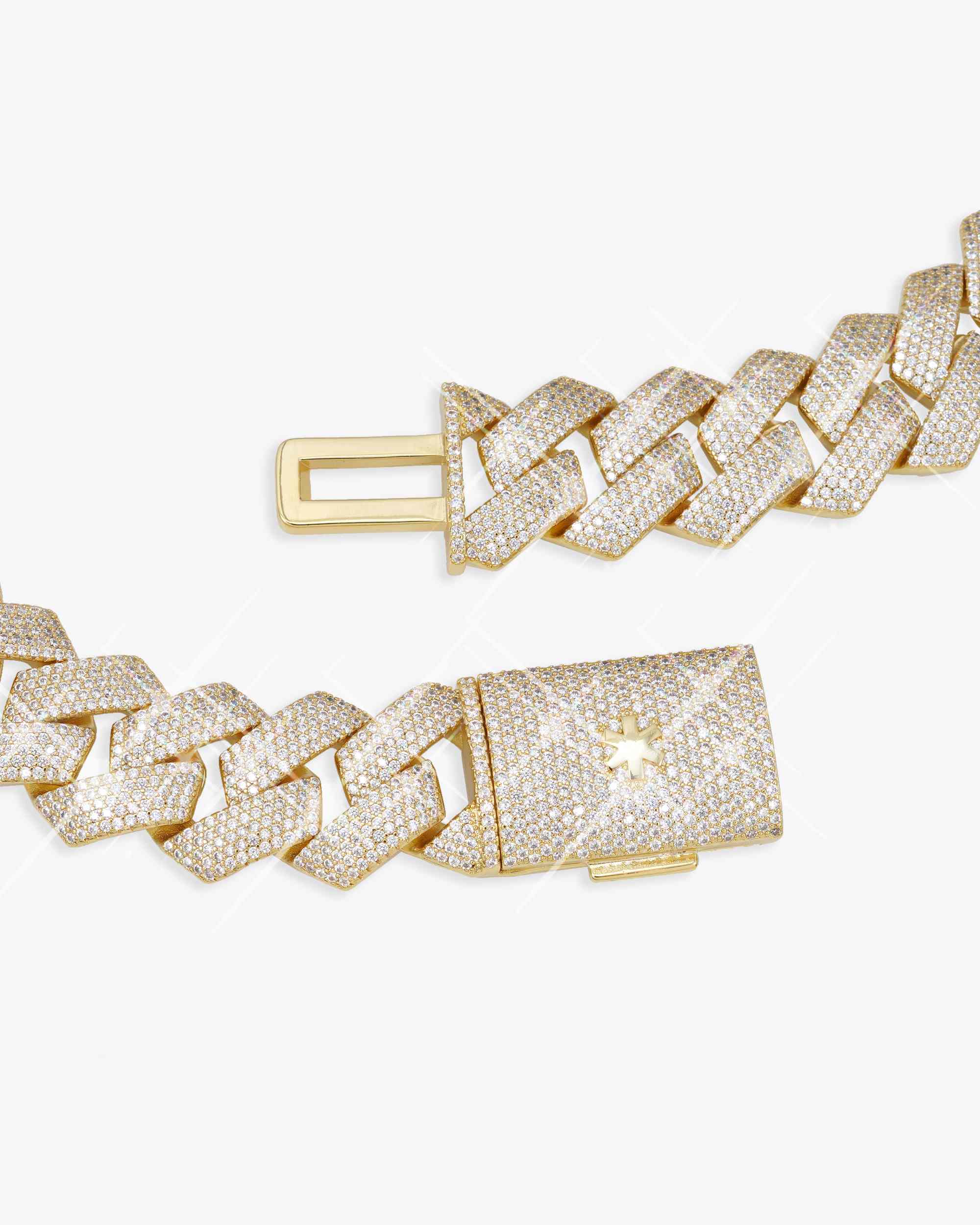 Iced Out VVS Cuban Link Chain 14K Gold (ALL SIZES) (view 14 of 31)
