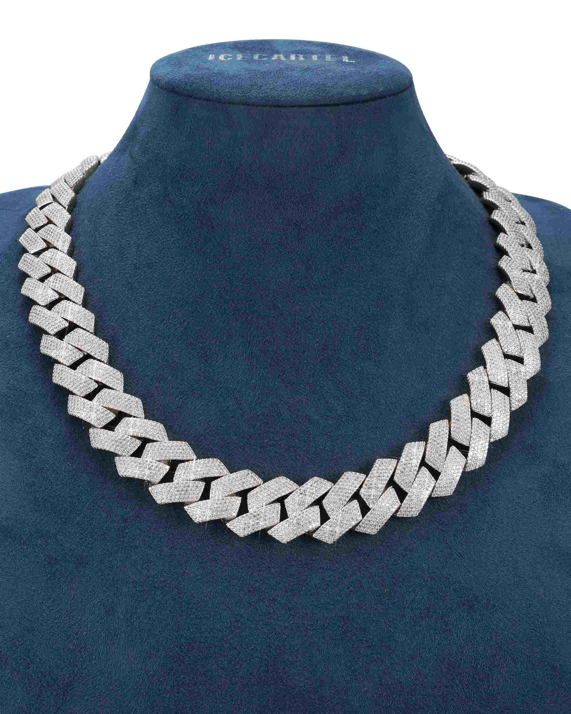 Iced Out VVS Cuban Link Chain 14K Gold (ALL SIZES) (view 27 of 31)