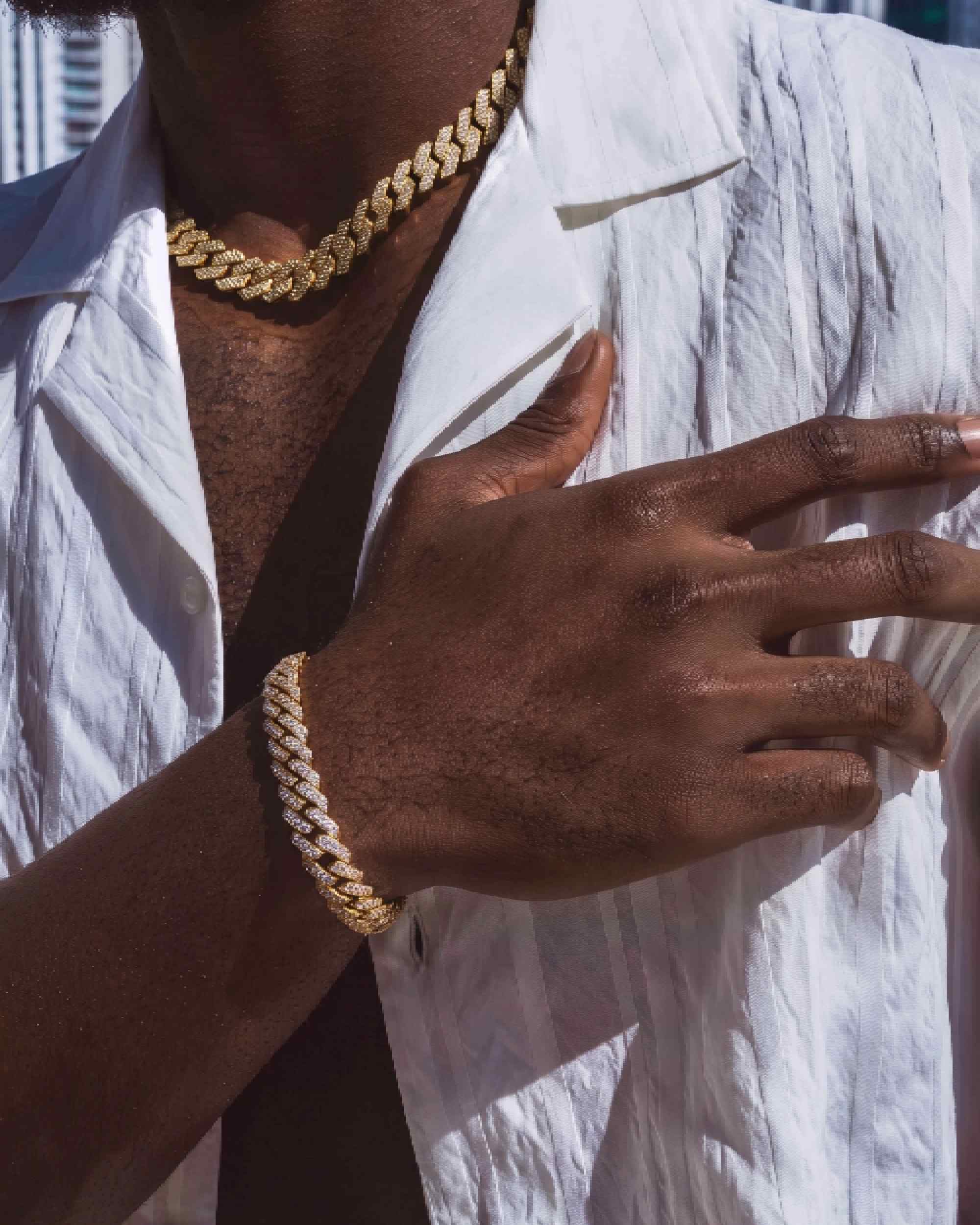 Iced Out VVS Cuban Link Chain 14K Gold (ALL SIZES) (view 29 of 31)