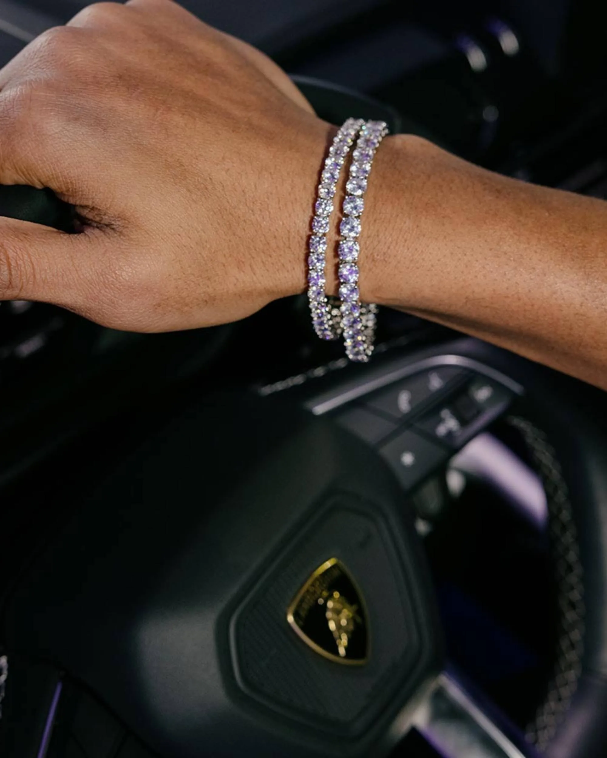 Iced Out VVS Tennis Bracelet 14K Gold (ALL SIZES) (view 4 of 19)
