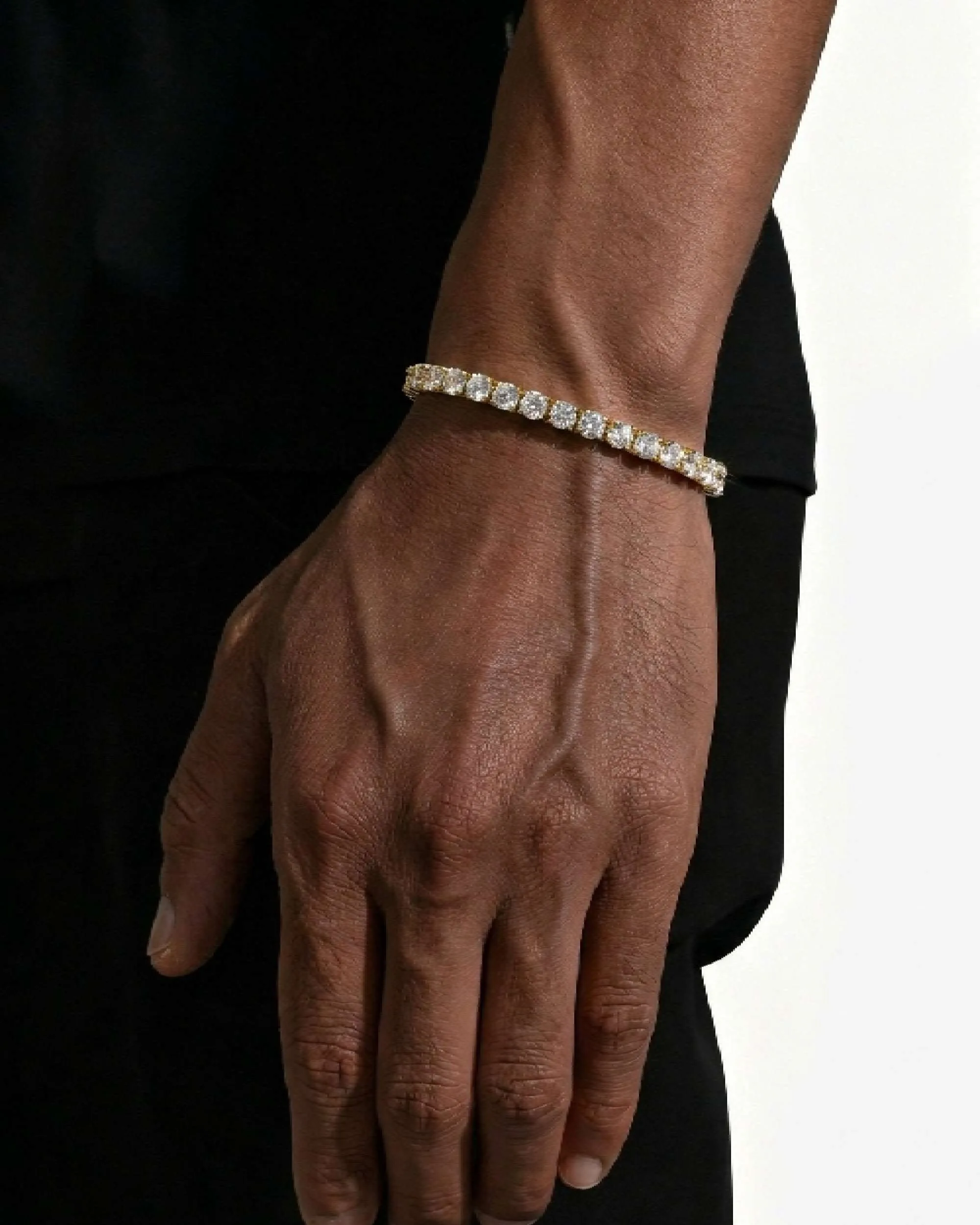 Iced Out VVS Tennis Bracelet 14K Gold (ALL SIZES) (view 17 of 19)
