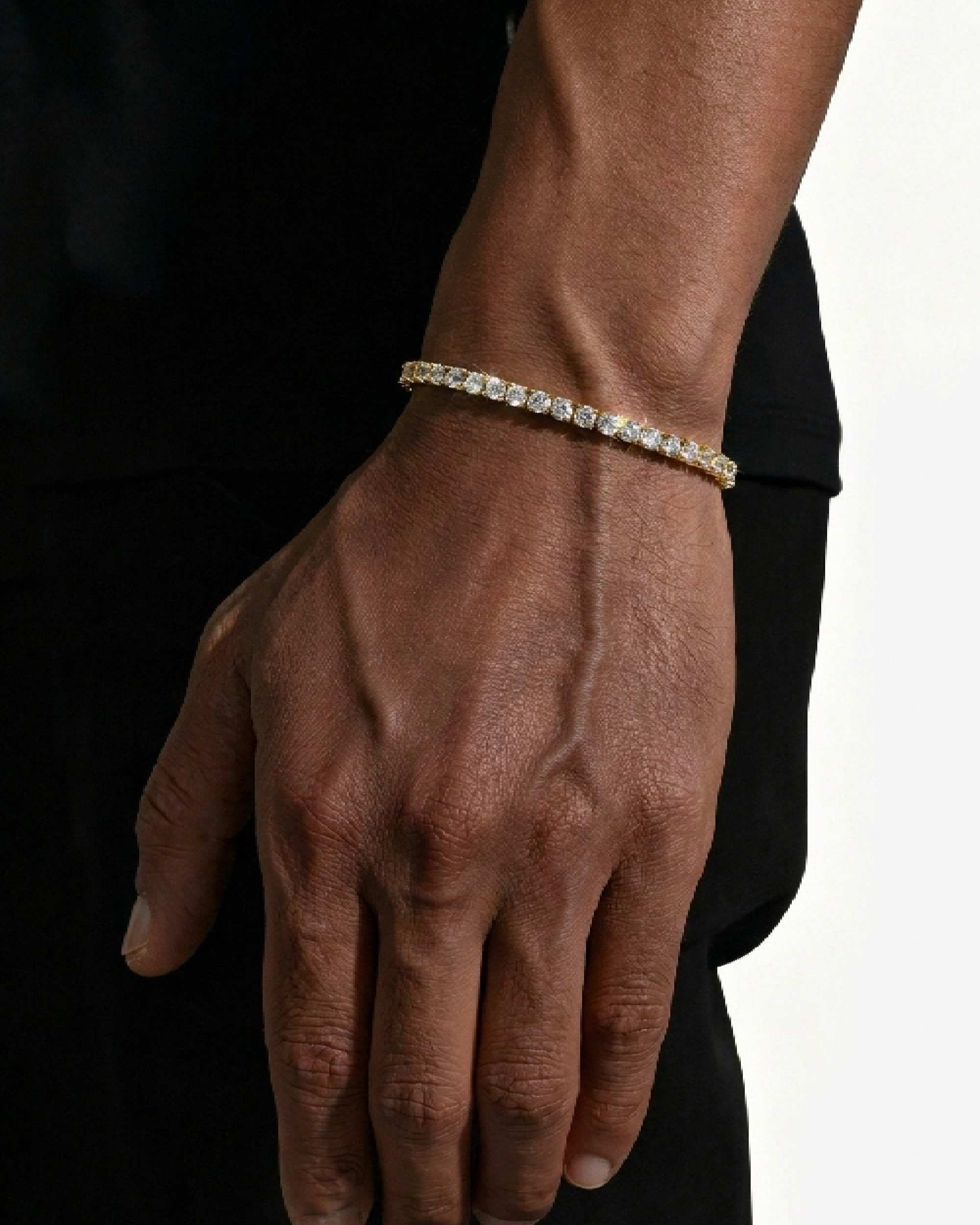 Iced Out VVS Tennis Bracelet 14K Gold (ALL SIZES) (view 18 of 19)