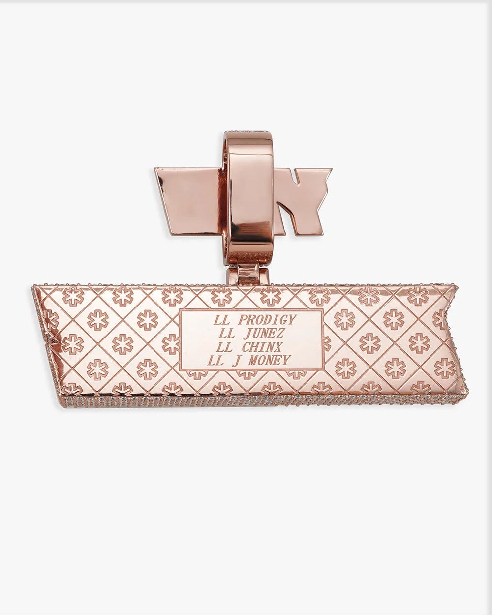 "YRS BOOGZ" Custom Diamond Pendant 14K Gold (view 2 of 2)